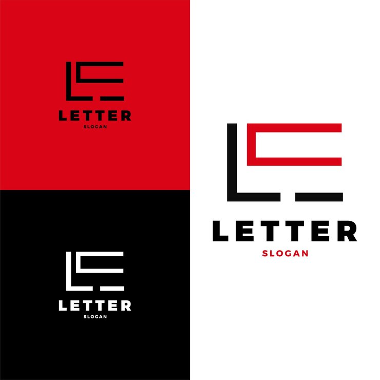 Vettore lettera iniziale le logo illustrazione dell'icona vettoriale
