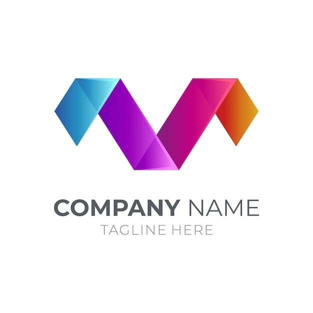 Lettera M + Lettera V Monogram Logo