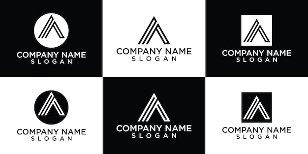 lettera monogramma creativa un modello di progettazione del logo