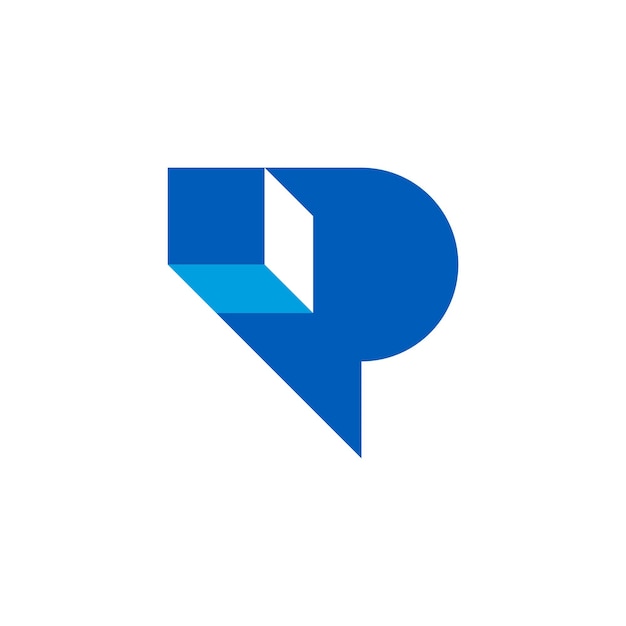 lettera P box logo pacco consegna logo P logistic monorganam