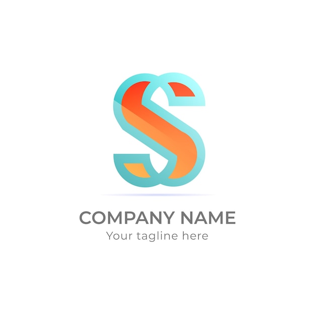 Lettera S con stile colorato