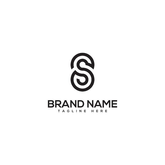 Lettera S Logo concetto di simbolo creativo