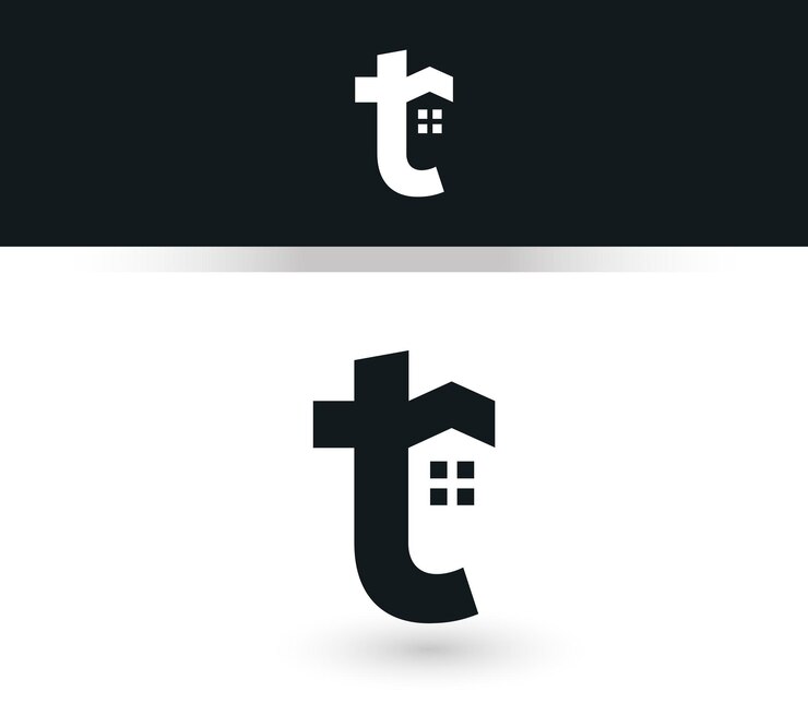 Lettera T Casa Logo Design