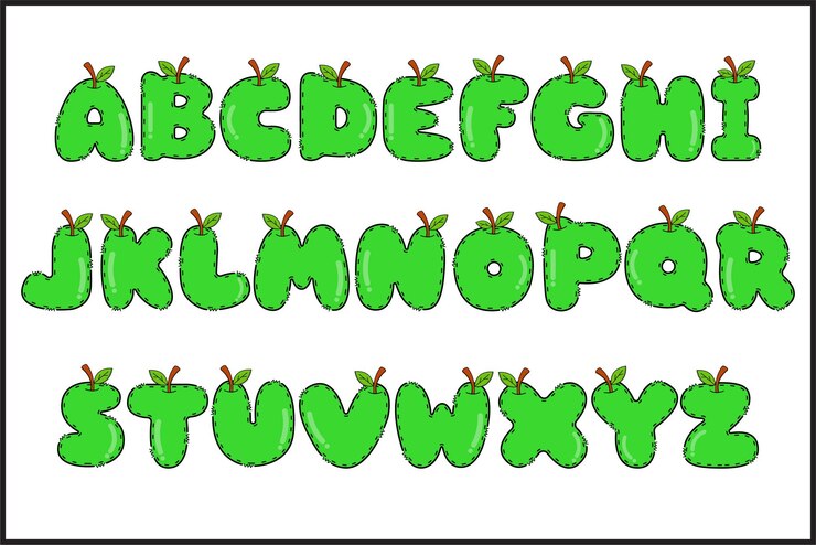 Vettore lettere artigianali back to school colore arte creativa design tipografico