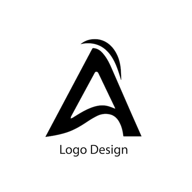 Lettere dell'alfabeto Iniziali Logo monogramma A