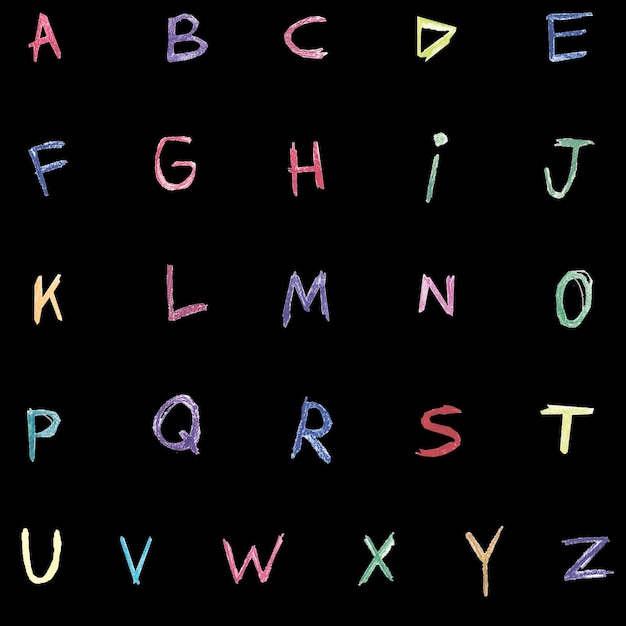 Lettere di design dell'alfabeto