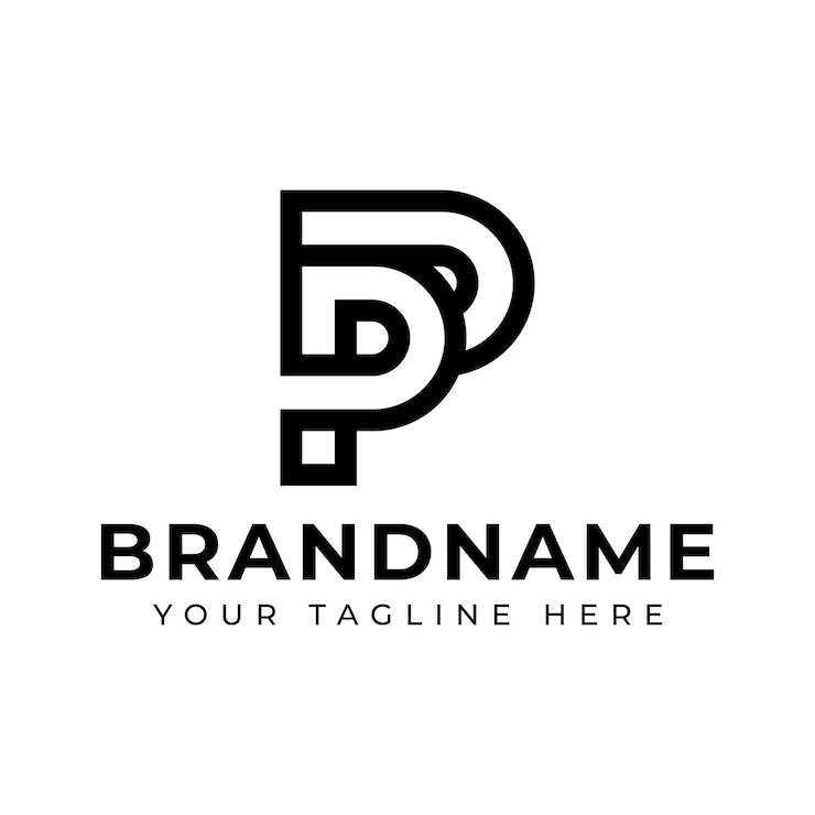 Vettore lettere pp monogramma logo adatto a qualsiasi azienda con le iniziali pp
