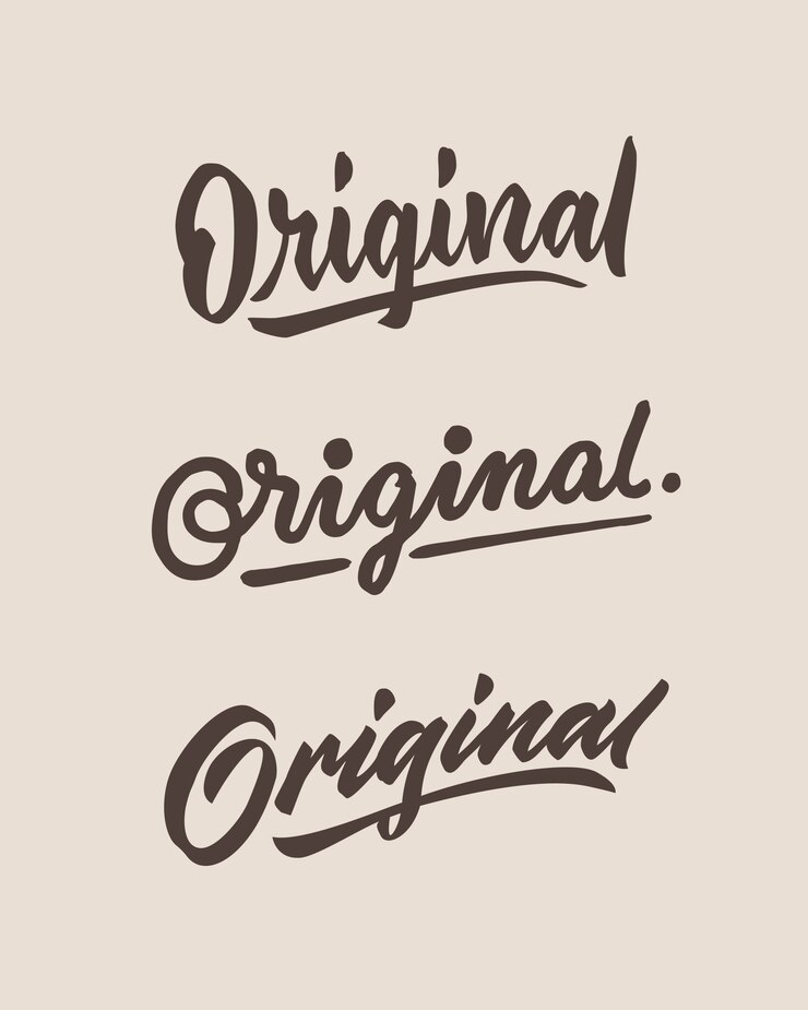 lettering a mano originale