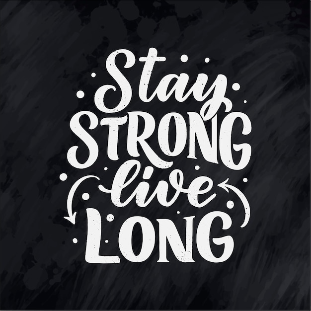 Lettering cibo sano