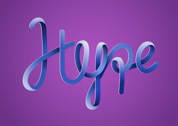 Lettering di citazione di hype