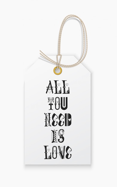lettering tutto ciò di cui hai bisogno è amore