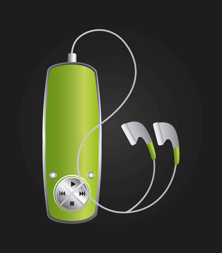 Vettore lettore musicale mp3