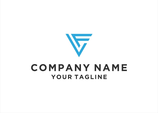 lf lettera logo design illustrazione vettoriale