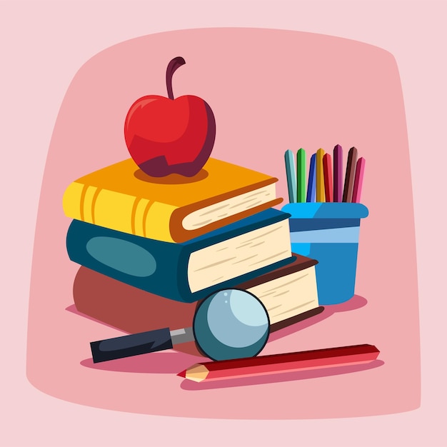 Libri e icone di scuola