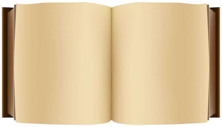 Vettore libro aperto marrone