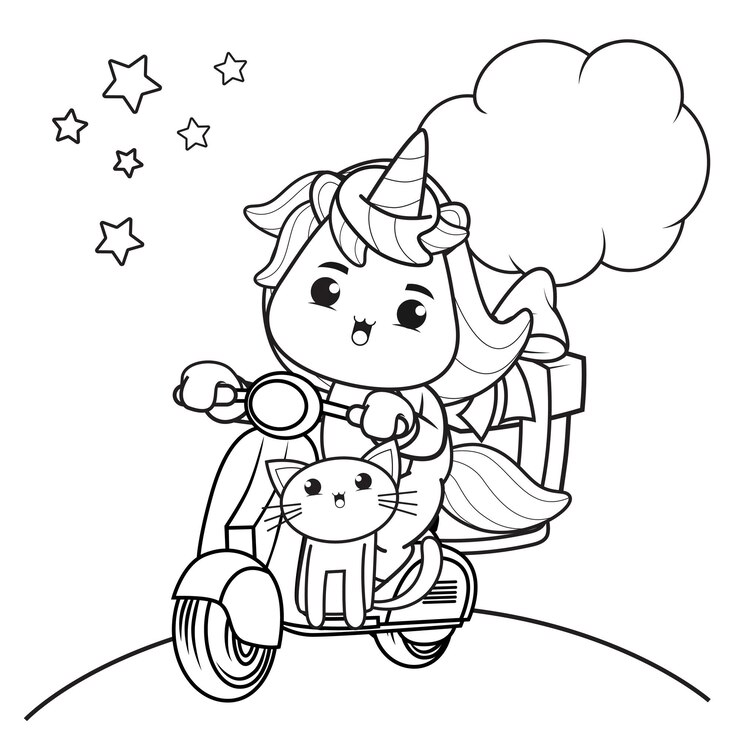 Libro da colorare di Natale con unicorno carino15