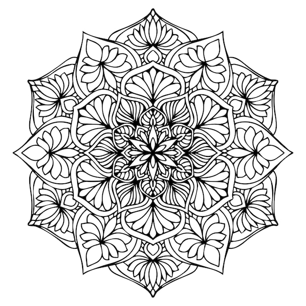 Libro da colorare Mandala