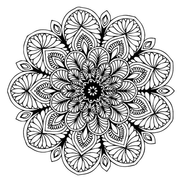 Libro da colorare Mandala