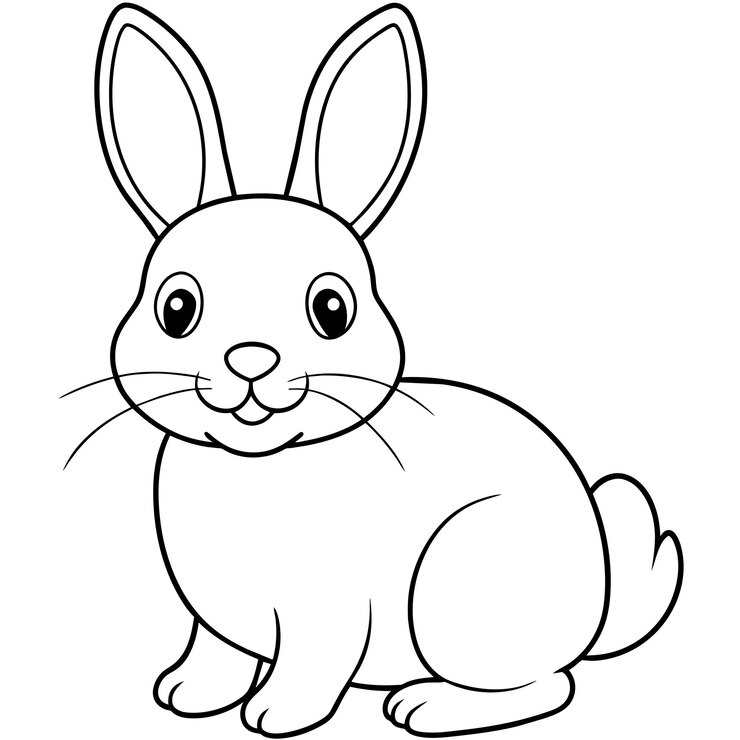 Vettore libro da colorare per coniglietti vector 41