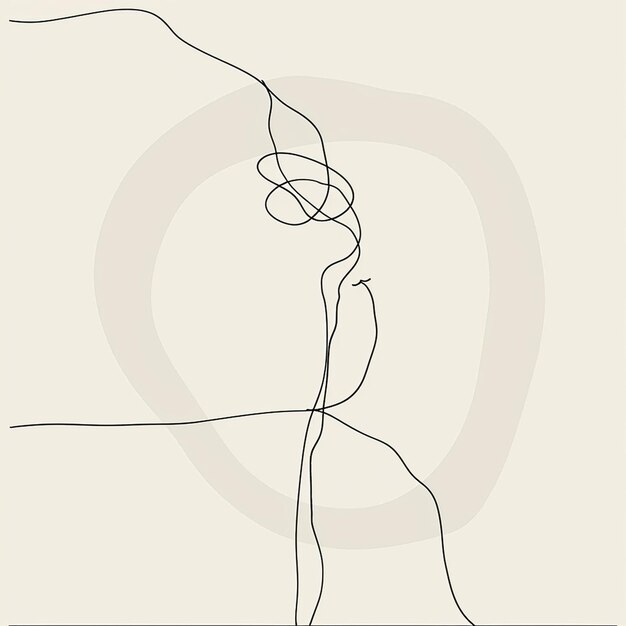 Line art Minimalist Design Disegno vettoriale