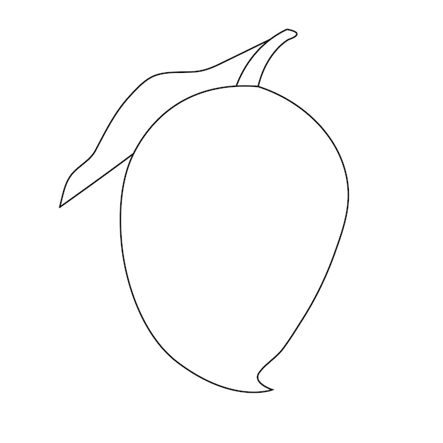 Line art per creare e progettare buoni disegni di mango Se vuoi puoi scaricarli collor