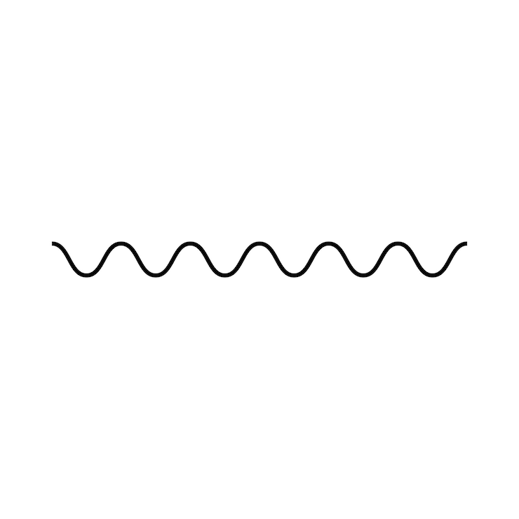 Vettore linea d'onda astratta curve a zigzag modello senza cuciture struttura elemento di progettazione illustrazione per la grafica di sfondo