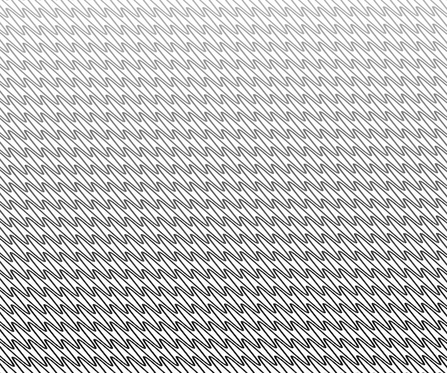 Linea d'onda e linee a zigzag ondulate sfondo geometrico astratto a mezza tonalità Chevrons