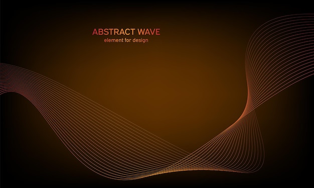Linea stilizzata Elemento Wave