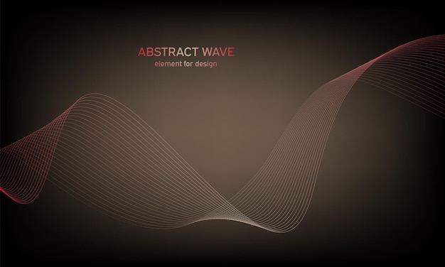 Linea stilizzata Elemento Wave