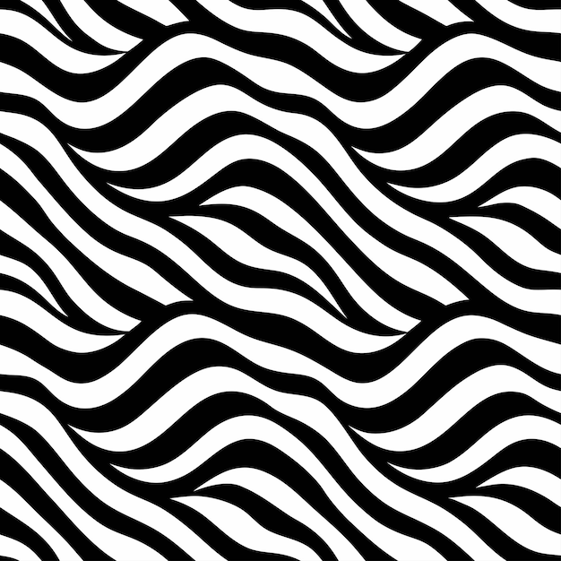 linee a strisce ondulate disegno a modello di zebra