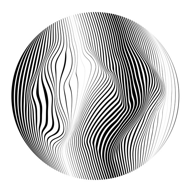 Linee costruite sfera trasparente .Vector .Technology sfera Logo . Elemento di design
