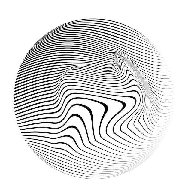 Linee costruite sfera trasparente .Vector .Technology sfera Logo . Elemento di design.