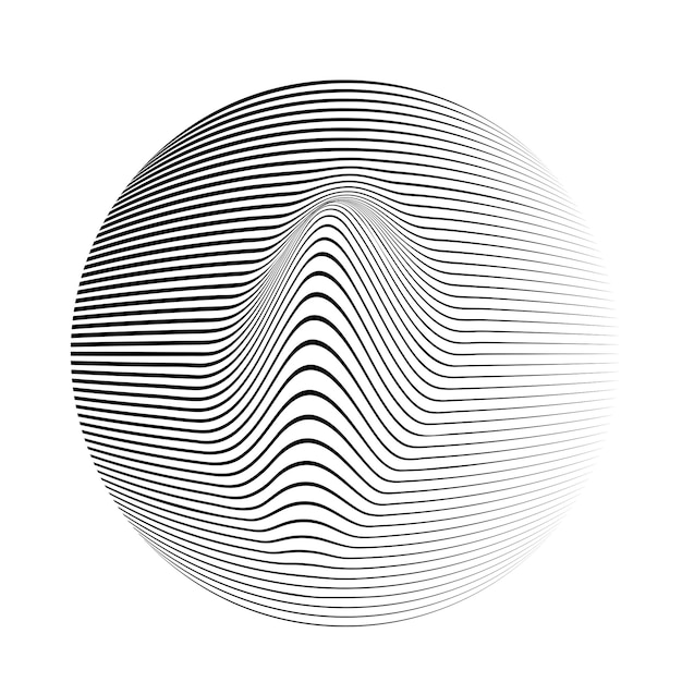 Linee costruite sfera .Vector .Technology sfera Logo .
