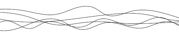Linee curve sottili e ondulate