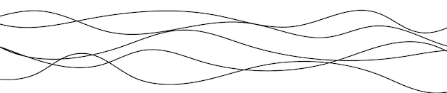 Linee curve sottili e ondulate