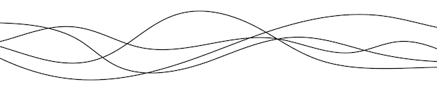 Linee curve sottili e ondulate