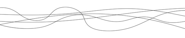 Linee curve sottili e ondulate