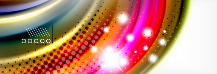 Vettore linee d'onda astratte in stile arcobaleno fluido liquido strisce di colore sfondo illustrazione artistica per presentazioni app carta da parati banner o poster