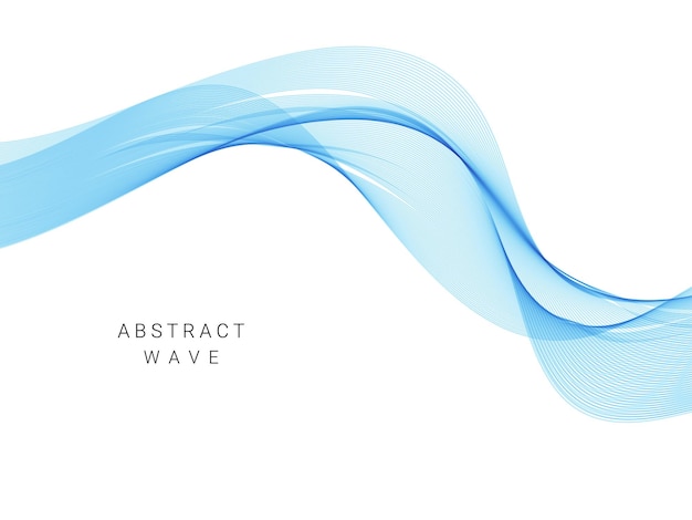 Linee d'onda di colore astratte sfondo di illustrazione vettoriale elegante