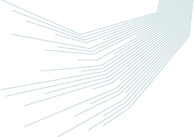Linee minimali bianche blu sfondo tecnologico futuristico astratto
