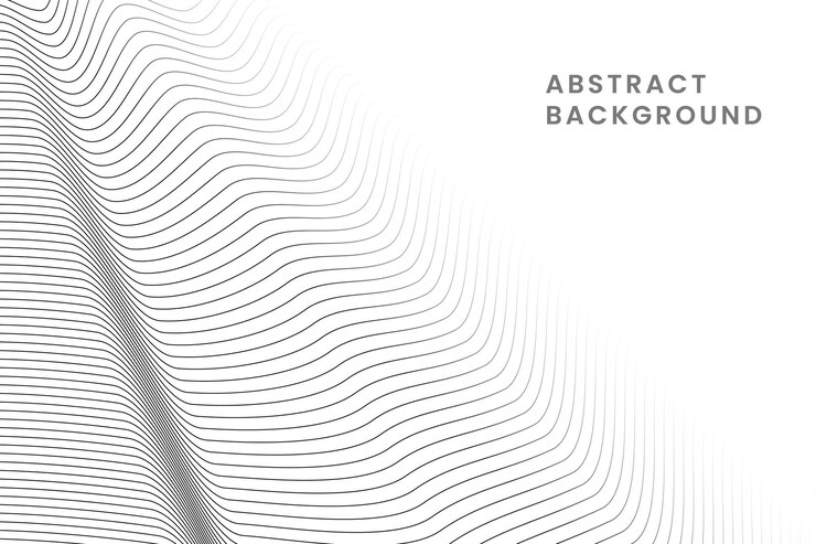 Linee ondulate sfumate con sfondo bianco banner design