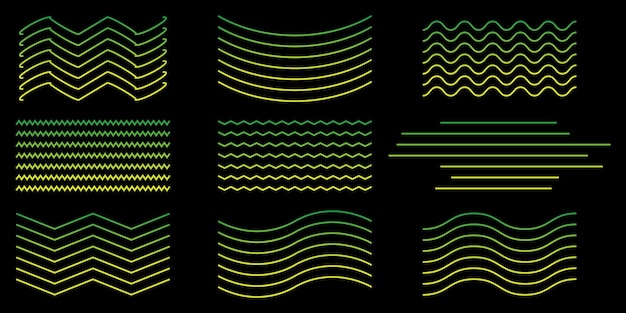 Linee ondulate sottili modello senza cuciture modello vettoriale ripetitivo di linee ondulate a zigzag