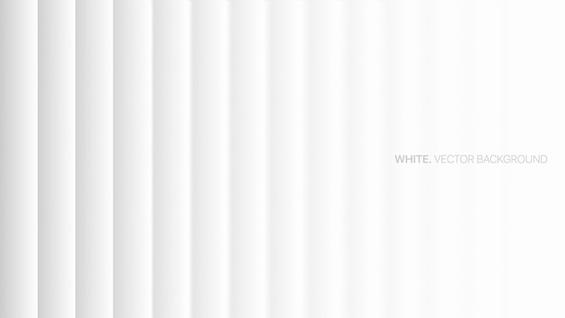 Linee regolari lisce del fondo astratto bianco minimalista 3D