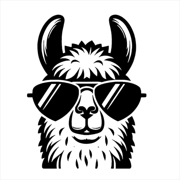 Vettore llama svg