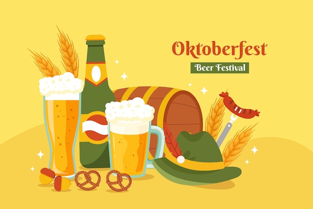 Lo sfondo della celebrazione del festival della birra Oktoberfest