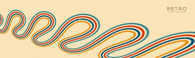 Lo sfondo di linee astratte ondulate