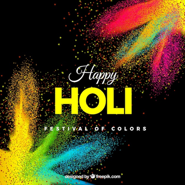 Lo sfondo realistico della festa di Holi