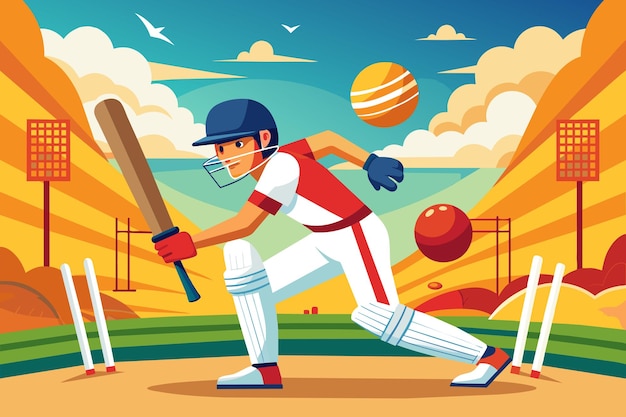 Lo sfondo sportivo del cricket è