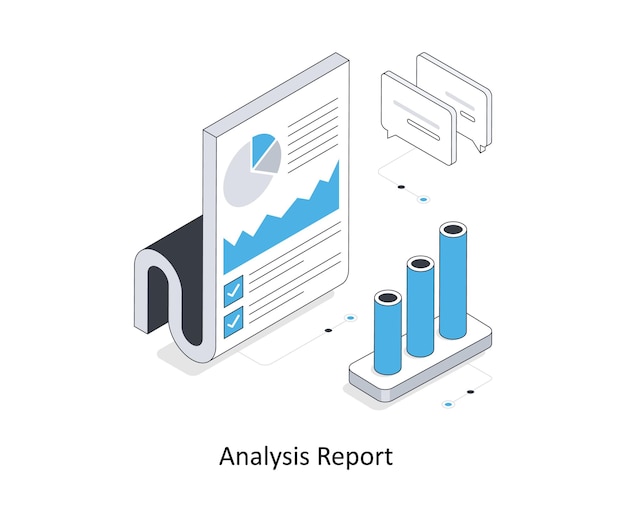 Local seo Rapporto isometrico illustrazione delle scorte EPS Illustrazione delle scorte di file
