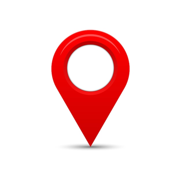 Localizzazione del vettore di indirizzo in colore rosso